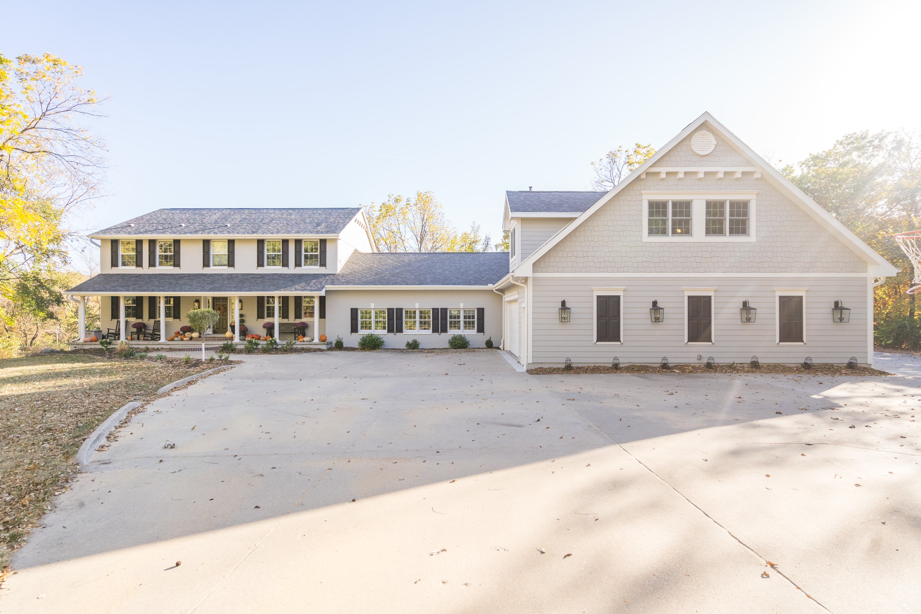 Custom home with attached garage