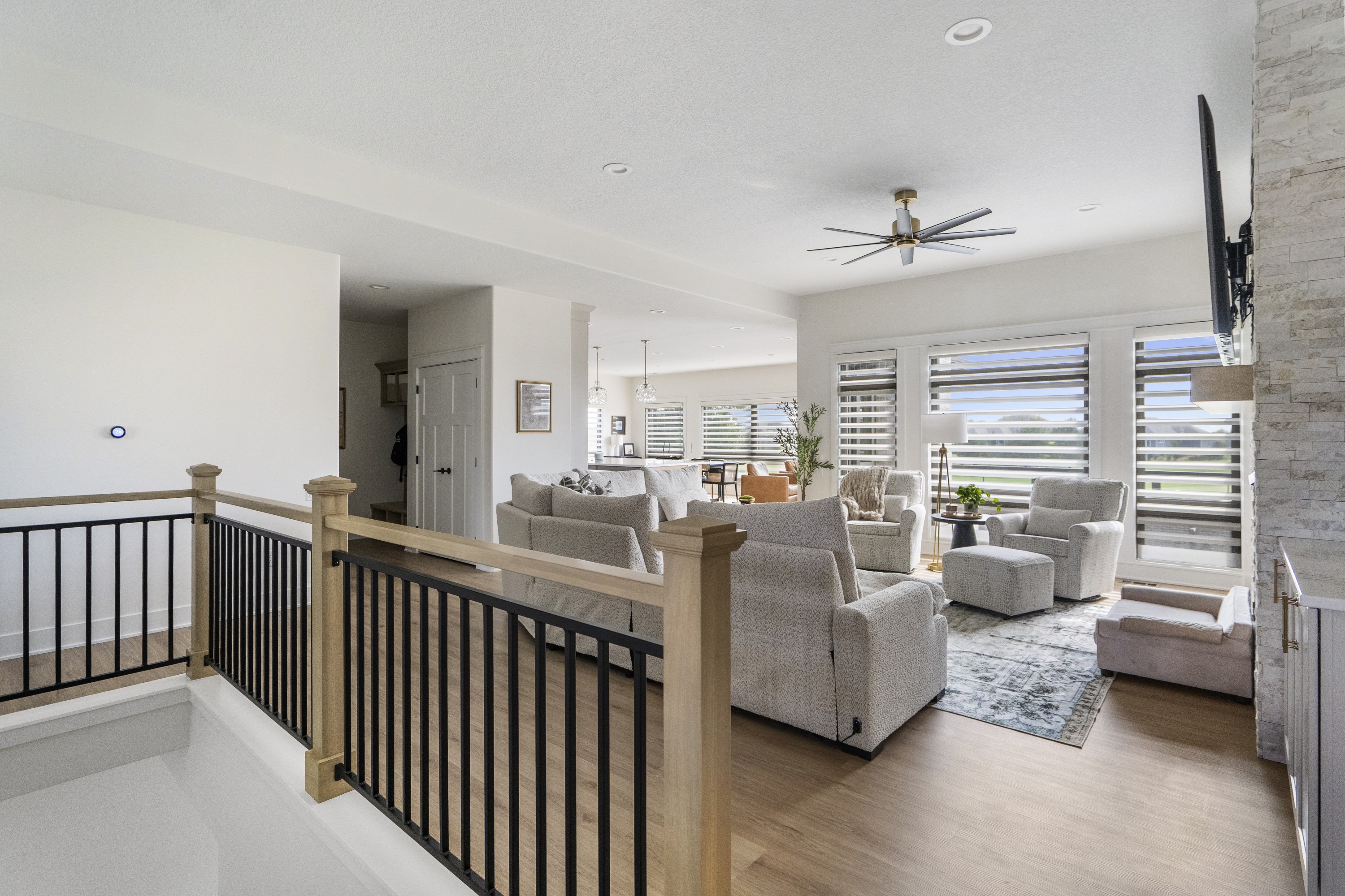 Master bedroom suite with sitting area